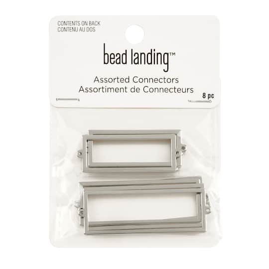 12 Packs: 8 ct. (96 total) Assorted Rectangle Connectors by Bead Landing&#x2122;